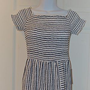 J for Justify White and Blue Dress